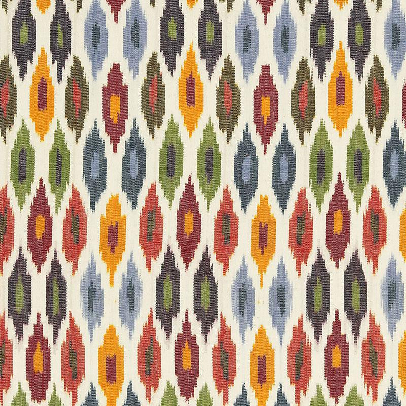 Sunara Ikat Spice 3471001 by Schumacher Designer Fabric Chroma 6.75" - Swanky Fabrics -