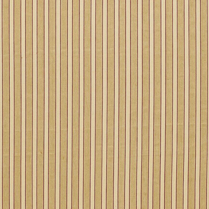 Antique Ticking Stripe Sandalwood 3475001 by Schumacher Designer Fabric Sea Island Stripe 1.0" - Swanky Fabrics -