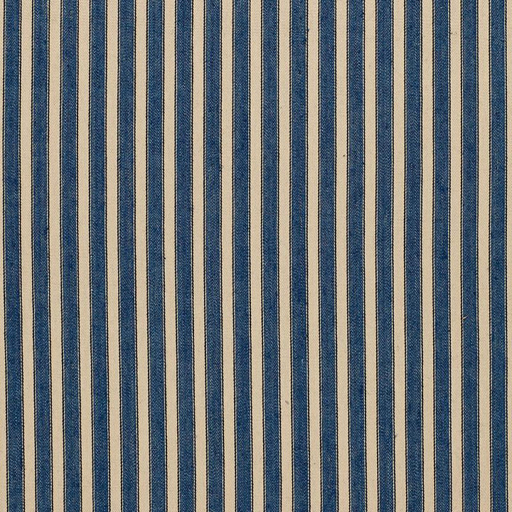 Antique Ticking Stripe Denim 3475004 by Schumacher Designer Fabric Sea Island Stripe 1.0" - Swanky Fabrics -