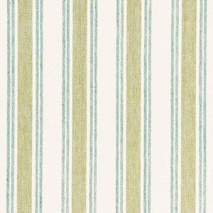 Leah Linen Stripe Sea Grass 3485000 by Schumacher Designer Fabric