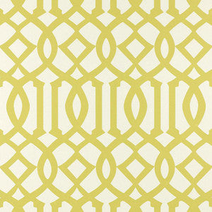 Imperial Trellis Citrine 2707213 by Schumacher Designer Wallpaper