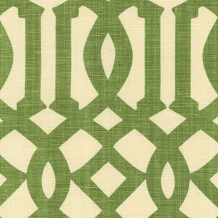 Imperial Trellis Treillage/Ivory 2643763 by Schumacher Designer Fabric Print Happy 6.75" - Swanky Fabrics -