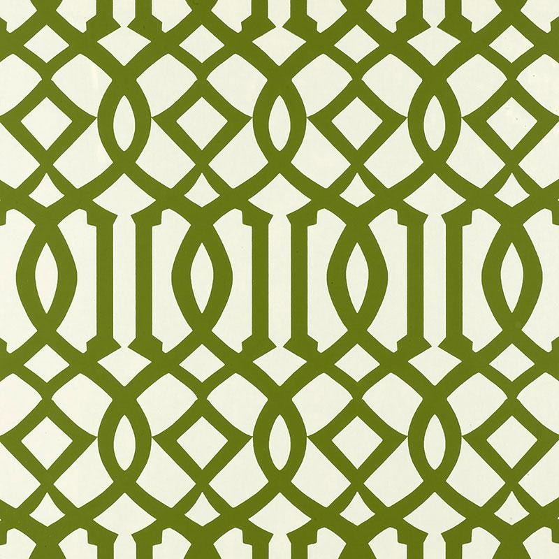 Imperial Trellis Treillage 2707212 by Schumacher Designer Wallpaper Print Happy 6.75" - Swanky Fabrics -