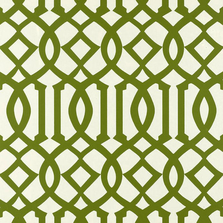 Imperial Trellis Treillage 2707212 by Schumacher Designer Wallpaper Print Happy 6.75" - Swanky Fabrics -