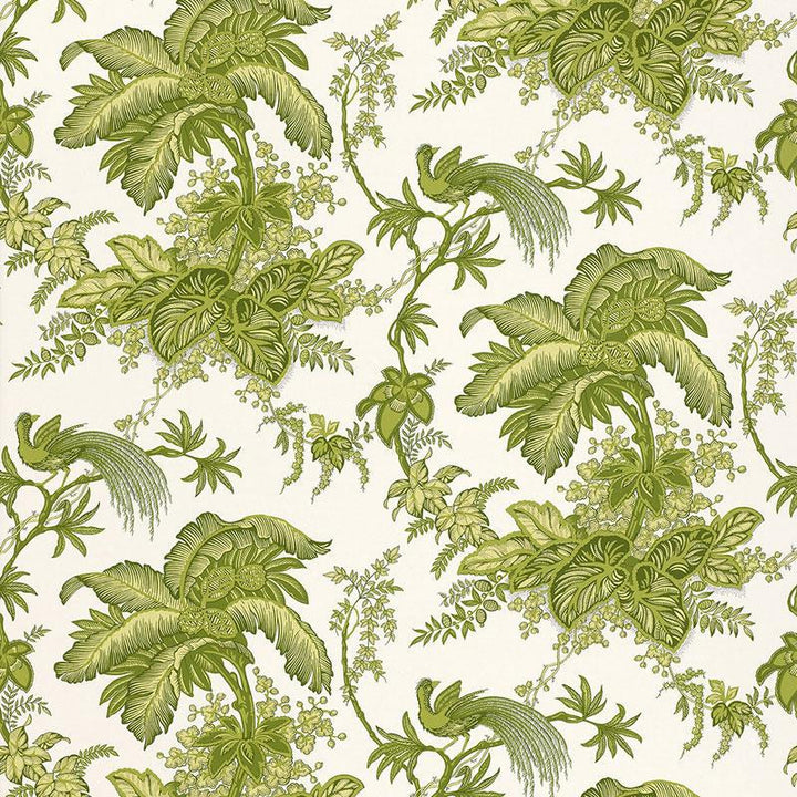 Coconut Grove Leaf 5004053 by Schumacher Designer Wallpaper Classic Prints 13.5" - Swanky Fabrics -