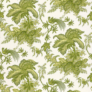 Coconut Grove Leaf 5004053 by Schumacher Designer Wallpaper