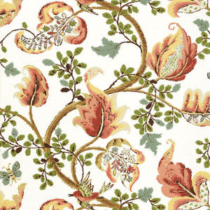 Fox Hollow Ivory 5004104 by Schumacher Designer Wallpaper