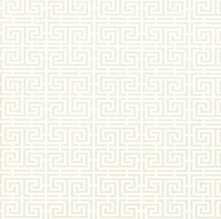Chinois Fret Alabaster 5004160 by Schumacher Designer Wallpaper Essential 6.12" - Swanky Fabrics -