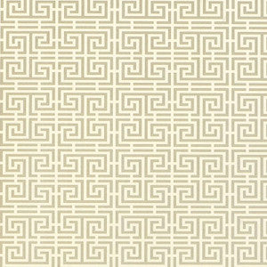 Chinois Fret Pewter 5004162 by Schumacher Designer Wallpaper