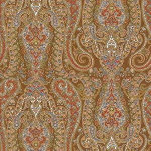 Isabella Paisley Mink 5004181 by Schumacher Designer Wallpaper