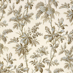 Brantwood Vine Mineral 174111 by Schumacher Designer Fabric