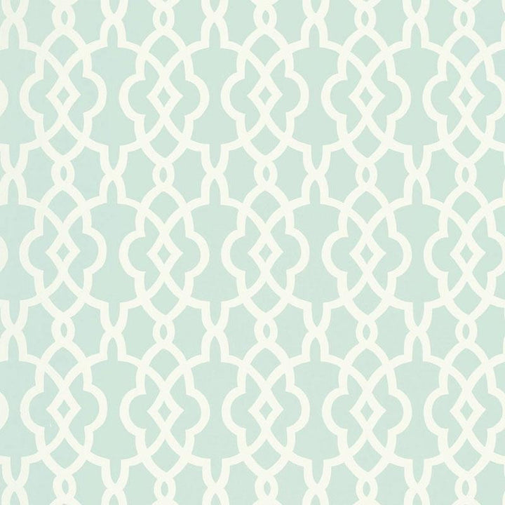 Summer Palace Fret Mineral 5005143 by Schumacher Designer Wallpaper Modern Nature 27.0" - Swanky Fabrics -