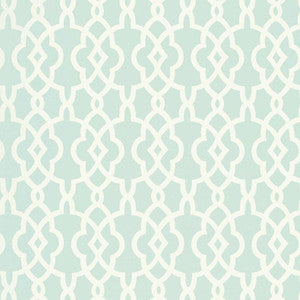 Summer Palace Fret Mineral 5005143 by Schumacher Designer Wallpaper