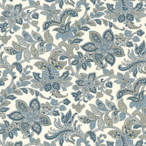 Corsini Paisley Porcelain 5004072 by Schumacher Designer Wallpaper