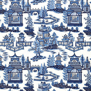 Nanjing Porcelain 174431 by Schumacher Designer Fabric