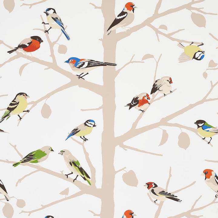 A-Twitter Summer 5005031 by Schumacher Designer Wallpaper Exuberant Prints 27.0" - Swanky Fabrics -
