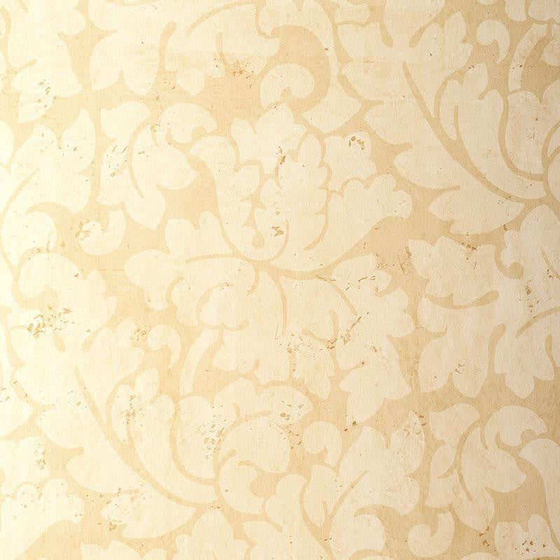 Tolomei Damask Sand 5003691 by Schumacher Designer Wallpaper Atelier 13.5" - Swanky Fabrics -