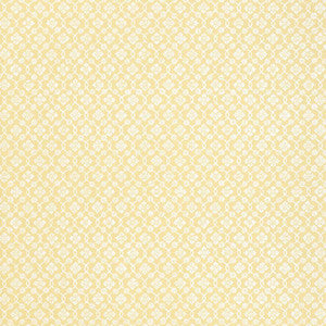 Harbury Trellis Buttercup 5004144 by Schumacher Designer Wallpaper