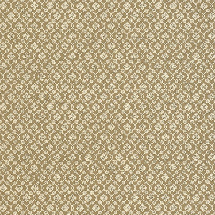 Harbury Trellis Sepia 5004146 by Schumacher Designer Wallpaper Simply Charming 13.5" - Swanky Fabrics -