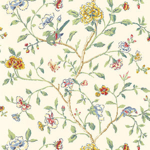 Annabelle Vine Primary 5004400 by Schumacher Designer Wallpaper