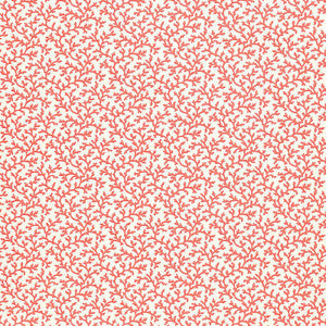 Coral Vine Garnet 5004415 by Schumacher Designer Wallpaper