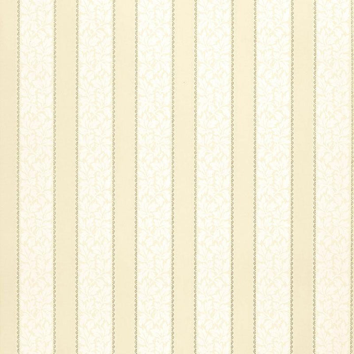 Wallis Stripe Bone 5004431 by Schumacher Designer Wallpaper Simply Charming 4.5" - Swanky Fabrics -