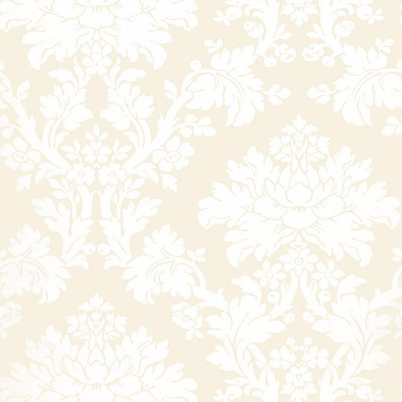 Tierni Damask Blush 5004460 by Schumacher Designer Wallpaper Greenhouse 13.5" - Swanky Fabrics -