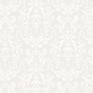 Lido Damask Dove 5004483 by Schumacher Designer Wallpaper