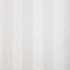 Beekman Stripe Pearl 5004570 by Schumacher Designer Wallpaper