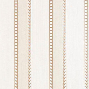 Lansdowne Strie Stripe Limestone 5004621 by Schumacher Designer Wallpaper