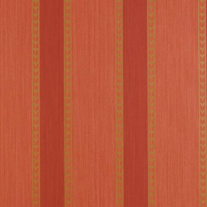 Lansdowne Strie Stripe Coral 5004622 by Schumacher Designer Wallpaper Essential 9.0" - Swanky Fabrics -