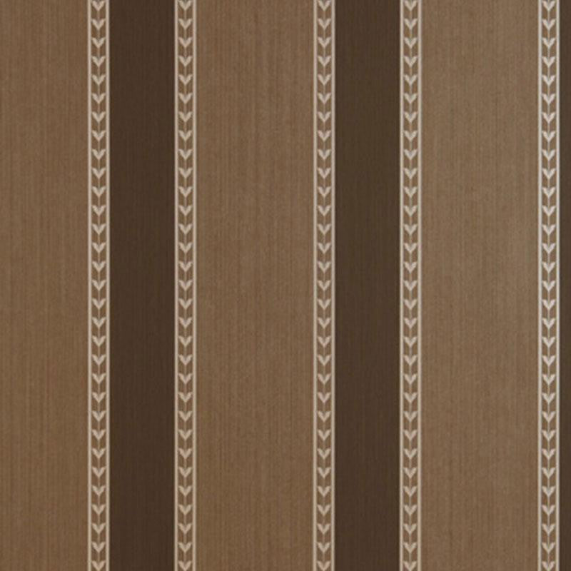 Lansdowne Strie Stripe Truffle 5004623 by Schumacher Designer Wallpaper Essential 9.0" - Swanky Fabrics -