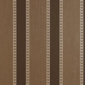 Lansdowne Strie Stripe Truffle 5004623 by Schumacher Designer Wallpaper
