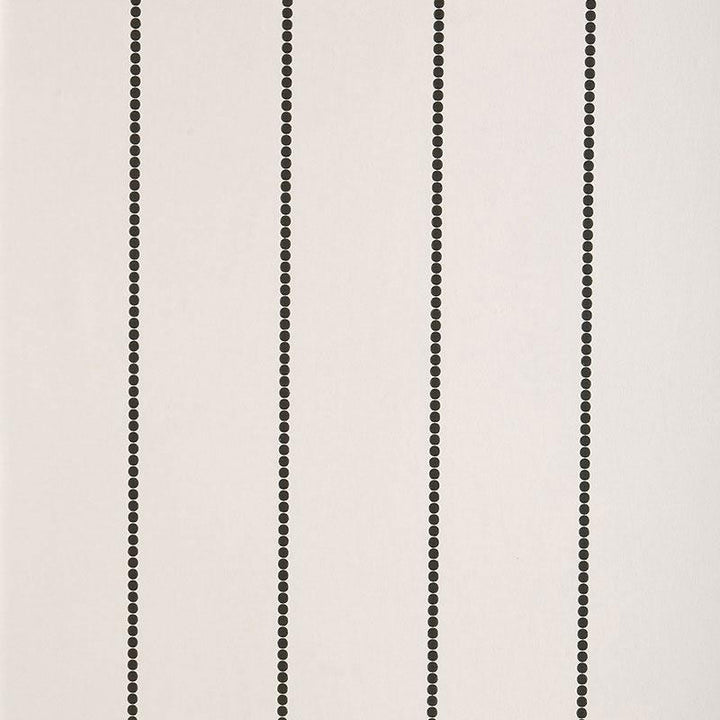 Gabrielle Stripe Graphite 5004672 by Schumacher Designer Wallpaper Simply Charming 5.38" - Swanky Fabrics -
