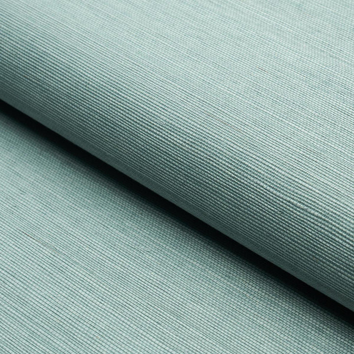 Haruki Sisal Robin'S Egg 5004705 by Schumacher Designer Wallpaper Essential - Swanky Fabrics -
