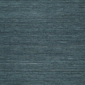 Haruki Sisal Peacock 5004712 by Schumacher Designer Wallpaper