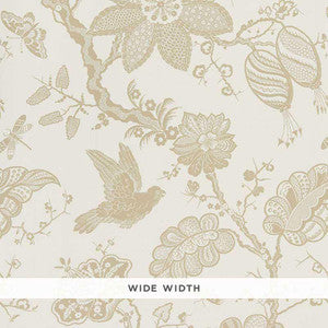 Bali Vine Sandstone 5005001 by Schumacher Designer Wallpaper