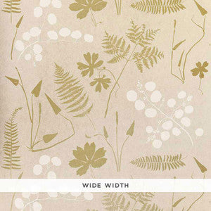 Modern Botanical Parchment 5005010 by Schumacher Designer Wallpaper