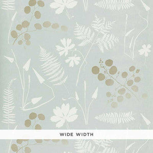 Modern Botanical Slate 5005011 by Schumacher Designer Wallpaper