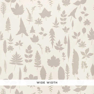 Leaves Platinum 5005020 by Schumacher Designer Wallpaper