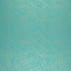 Mosaic Turquoise 5005043 by Schumacher Designer Wallpaper