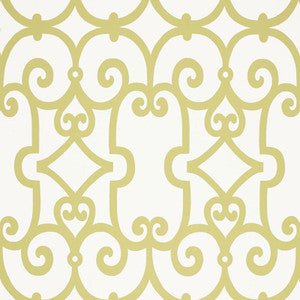 Manor Gate Aloe 5005050 by Schumacher Designer Wallpaper