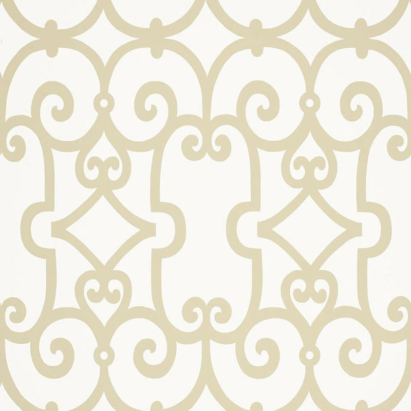 Manor Gate Sand 5005052 by Schumacher Designer Wallpaper Modern Nature 13.5" - Swanky Fabrics -