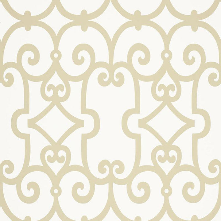 Manor Gate Sand 5005052 by Schumacher Designer Wallpaper Modern Nature 13.5" - Swanky Fabrics -