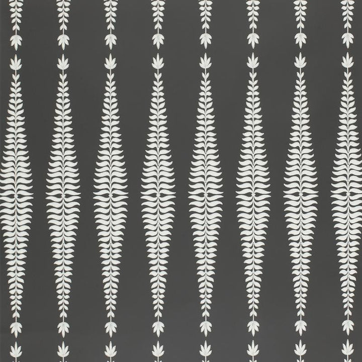 Fern Tree Graphite 5005073 by Schumacher Designer Wallpaper Modern Nature 3.38" - Swanky Fabrics -