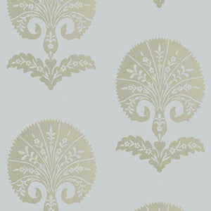 Ottoman Flower Heliotrope 5005082 by Schumacher Designer Wallpaper
