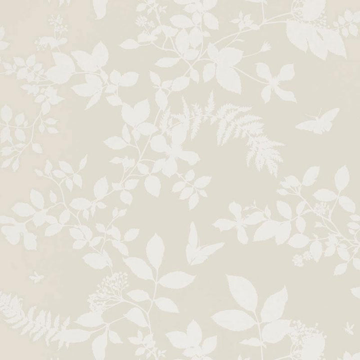 Shadow Vine Bone 5005100 by Schumacher Designer Wallpaper Modern Nature 27.0" - Swanky Fabrics -