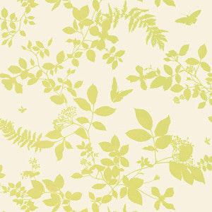 Shadow Vine Chartreuse 5005102 by Schumacher Designer Wallpaper