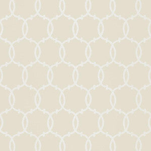 Tracery Bisque 5005122 by Schumacher Designer Wallpaper