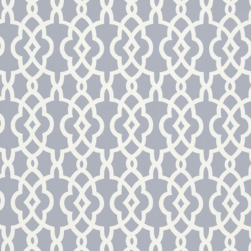 Summer Palace Fret Wisteria 5005142 by Schumacher Designer Wallpaper Modern Nature 27.0" - Swanky Fabrics -